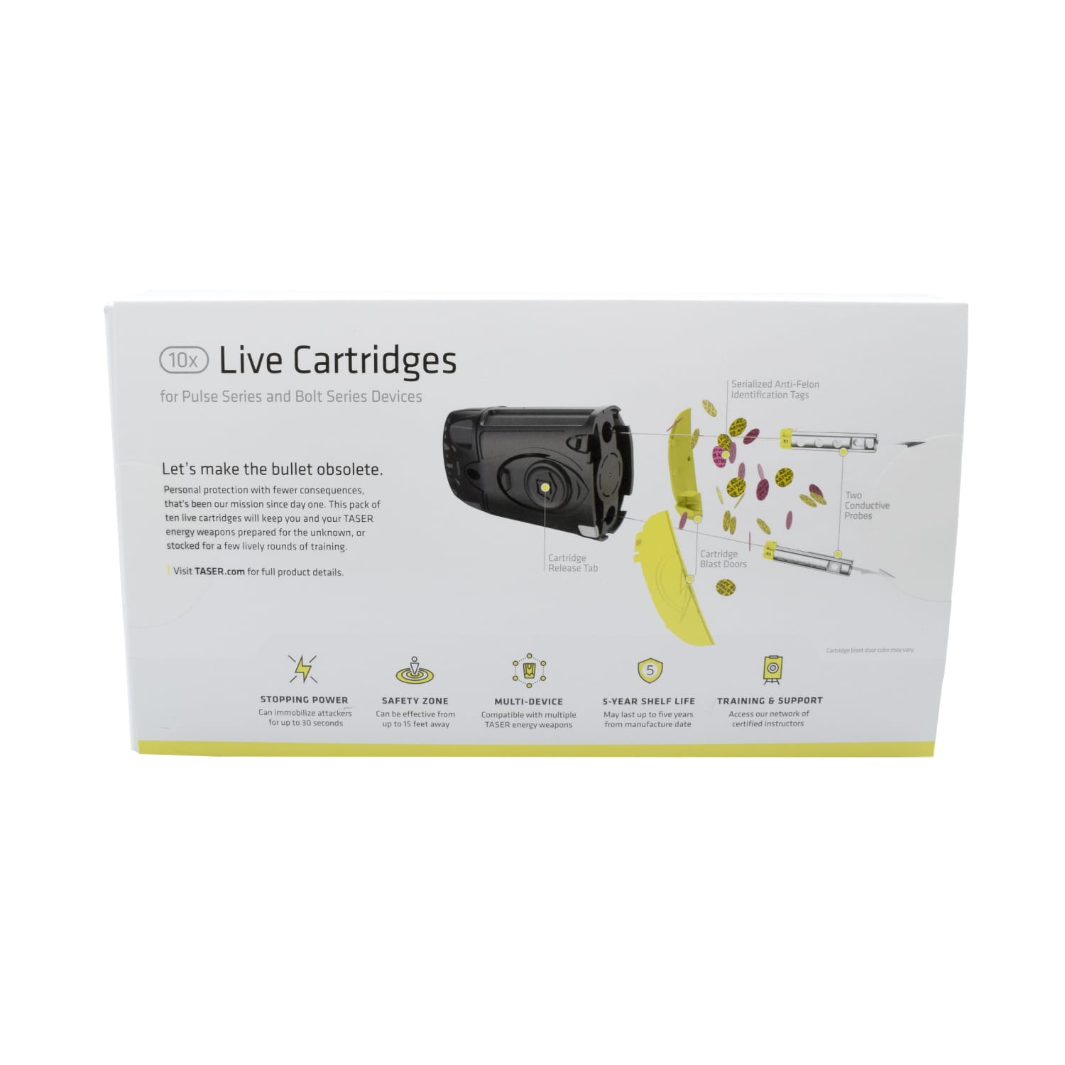 10-Pack of Live Cartridges for TASER C2/Bolt/Pulse/Pulse+ - Image 3
