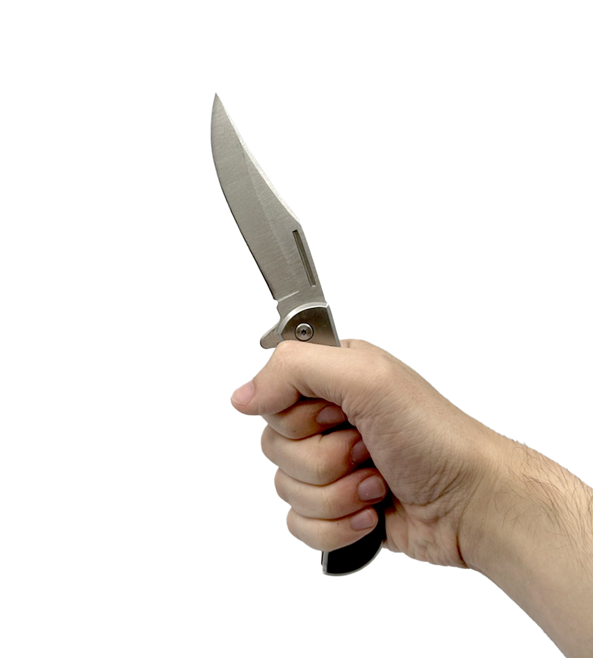 3.75" Spring Assisted Knife W/ Drop Point Blade - Image 3