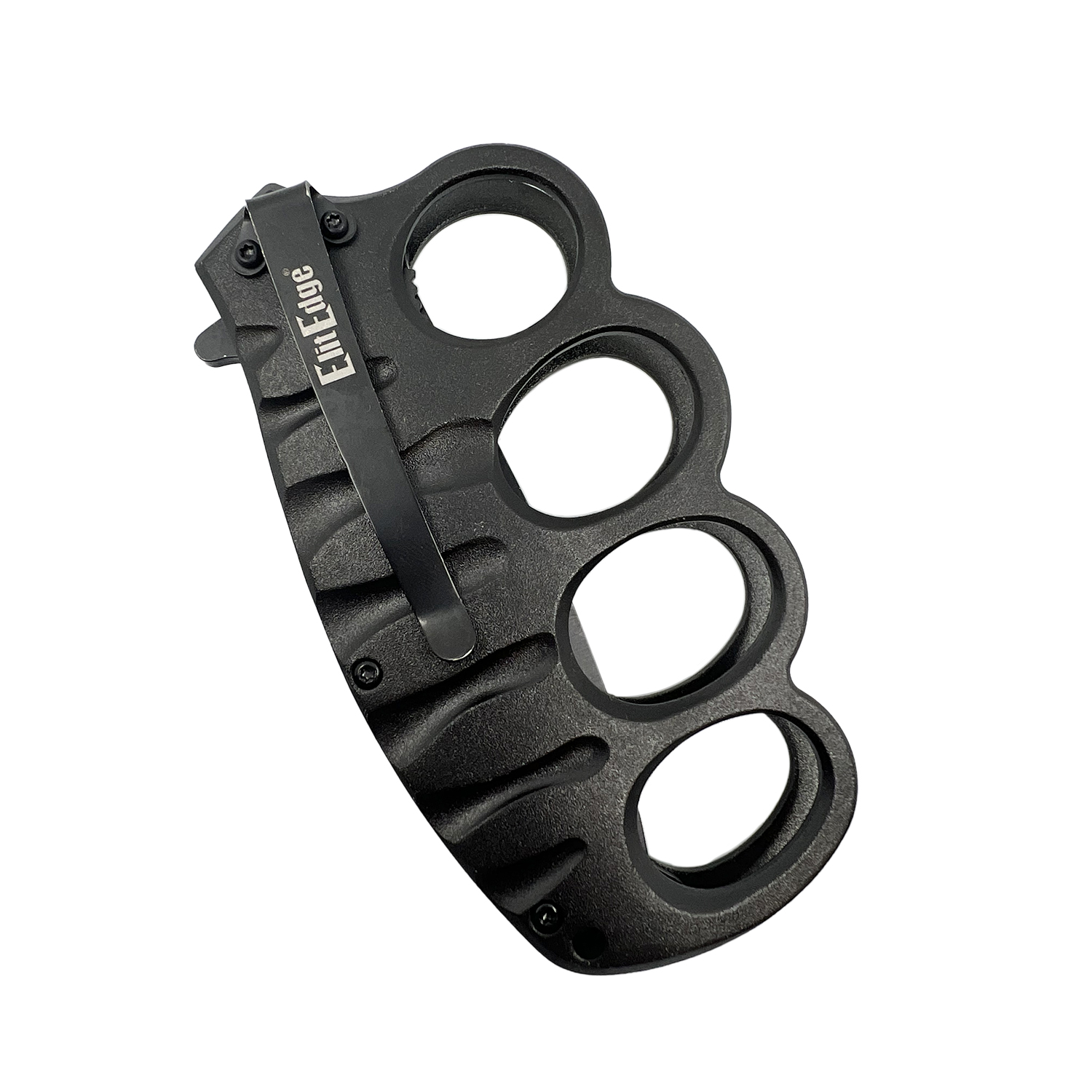 5" Spring Assisted Knuckle Knife Black - Image 2