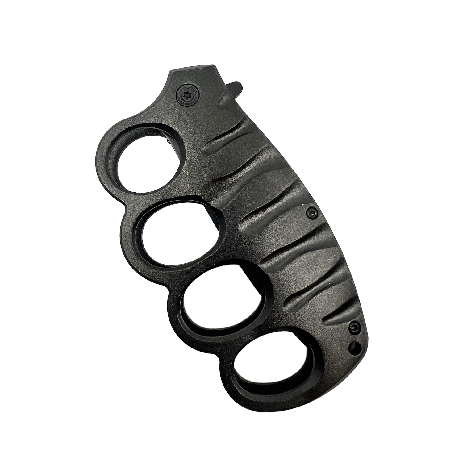 5" Spring Assisted Knuckle Knife Black - Image 3