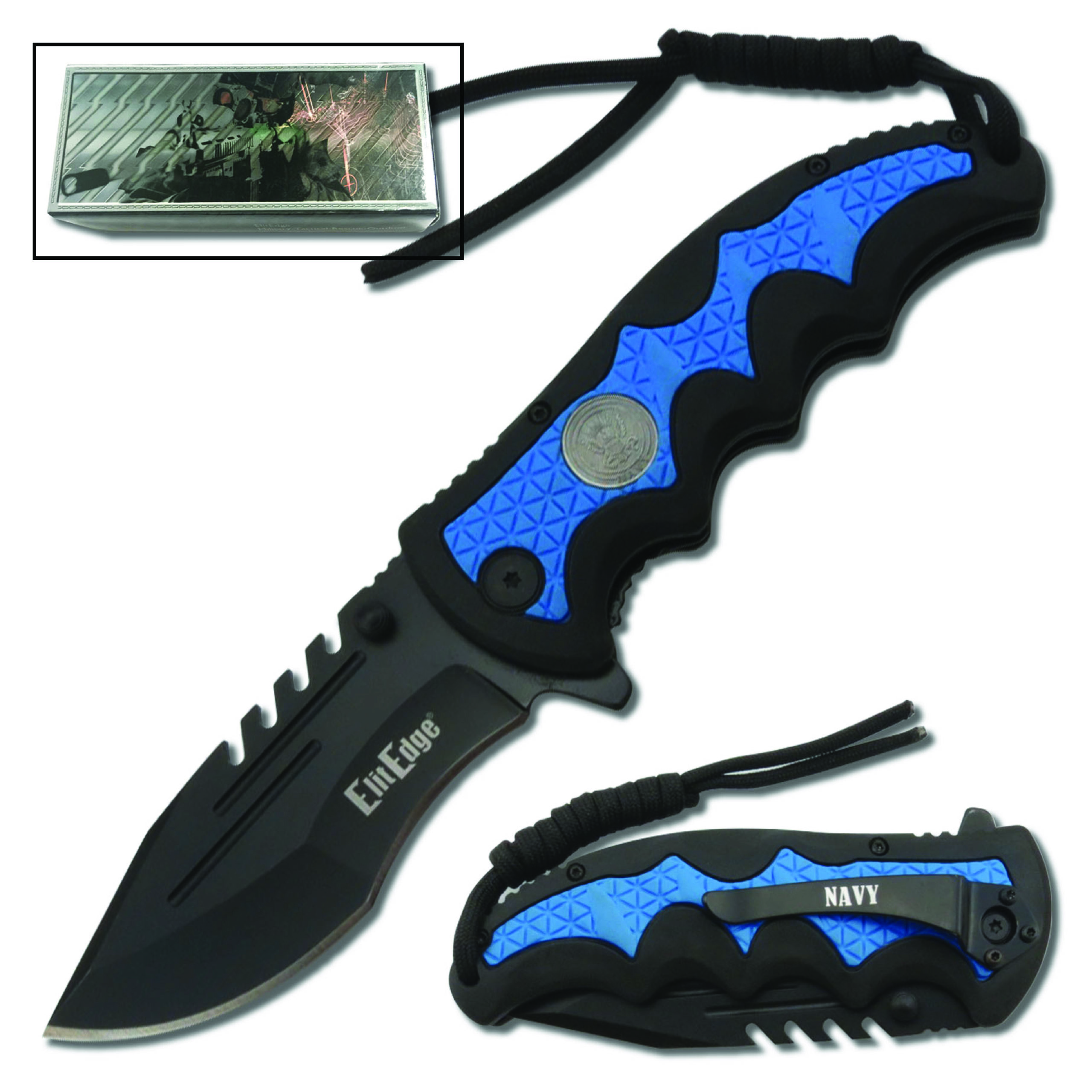 Military Medallion 8.5" Rescue Knife - Image 3
