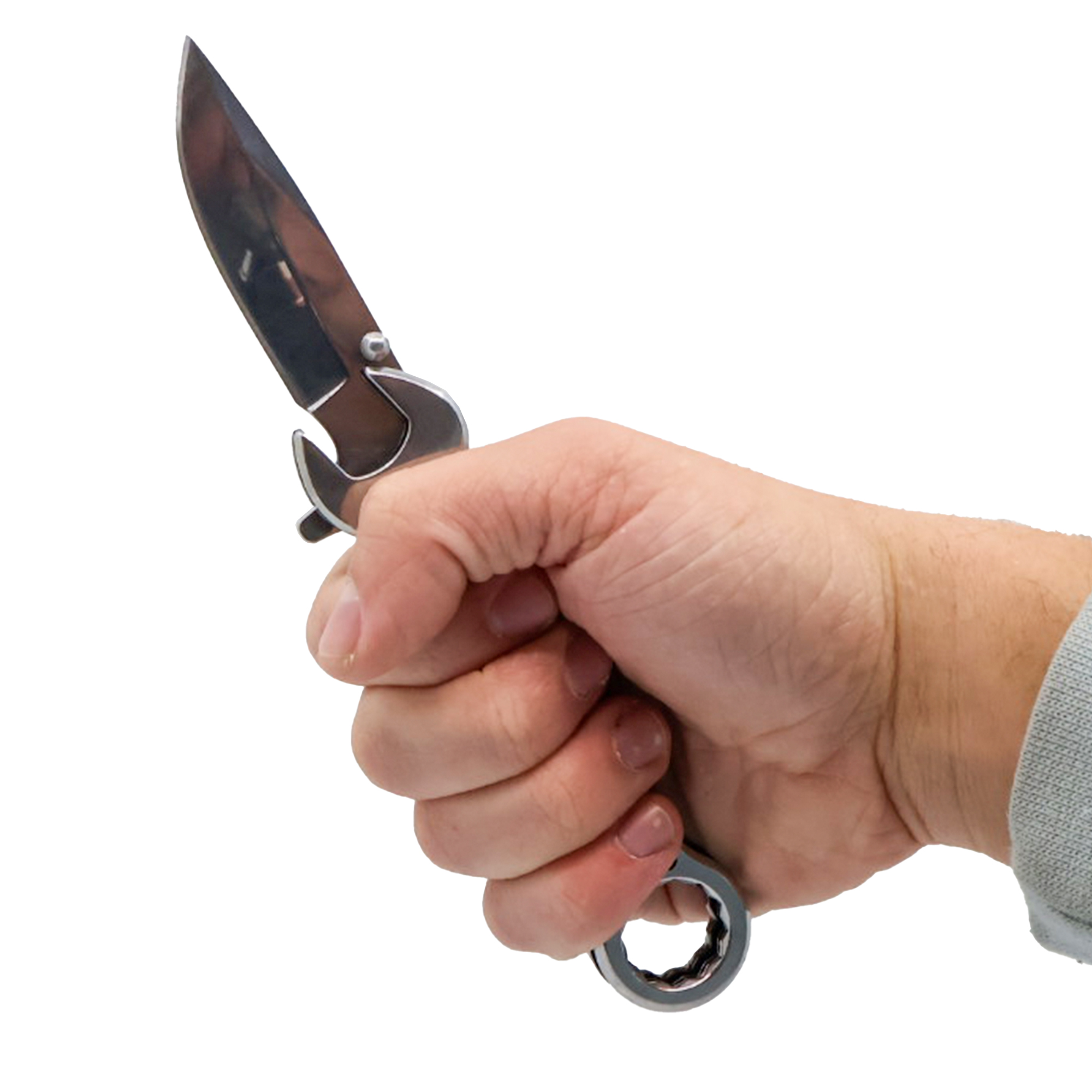 7.5" Spring Assisted Knife with 14mm Wrench - Image 4