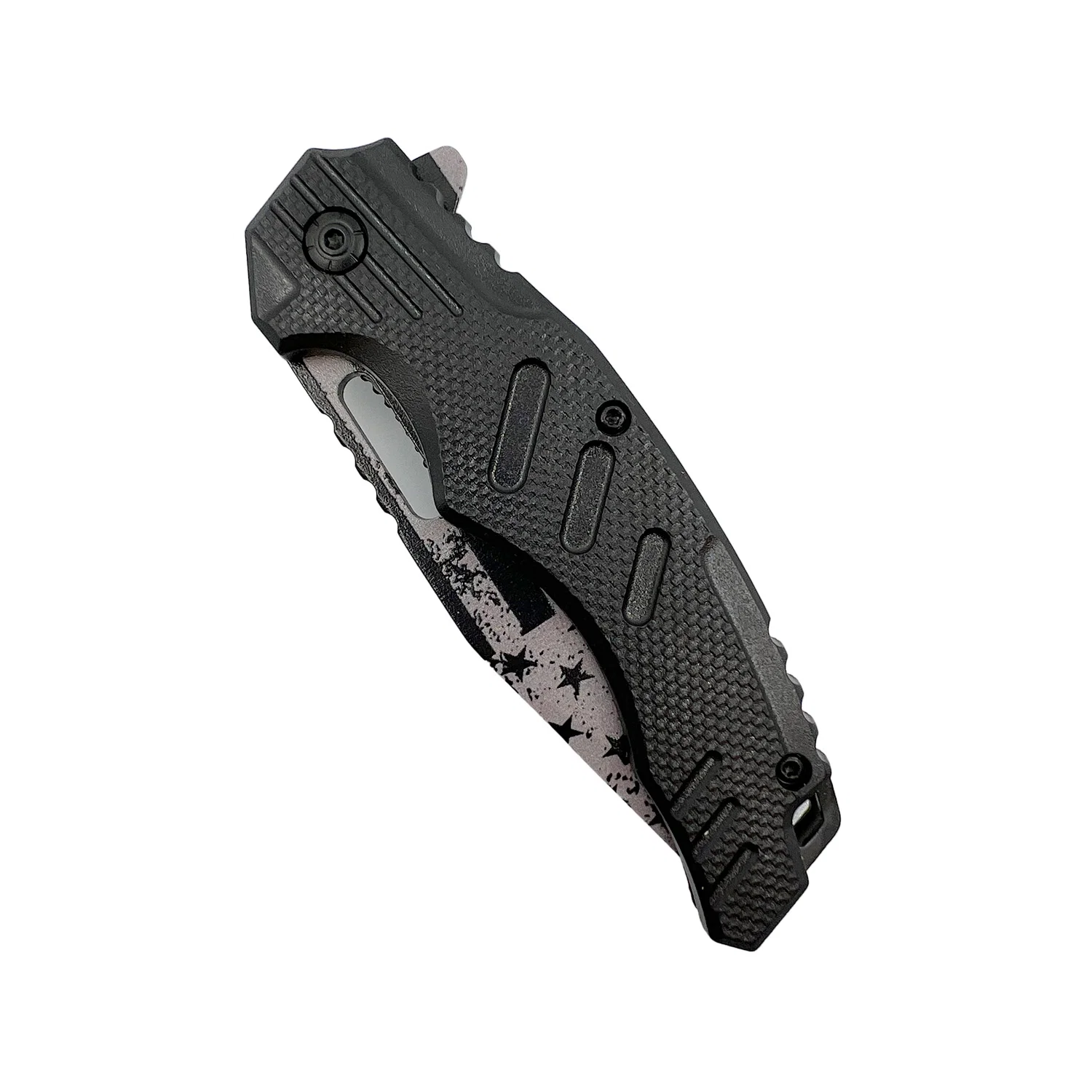4.75" American Flag Tanto Blade With ABS Handle - Image 2