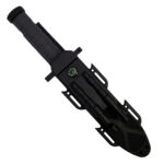 12.5" Fixed Blade Survival Knife with Sheath, Fire Starter, & Sharpening Rod