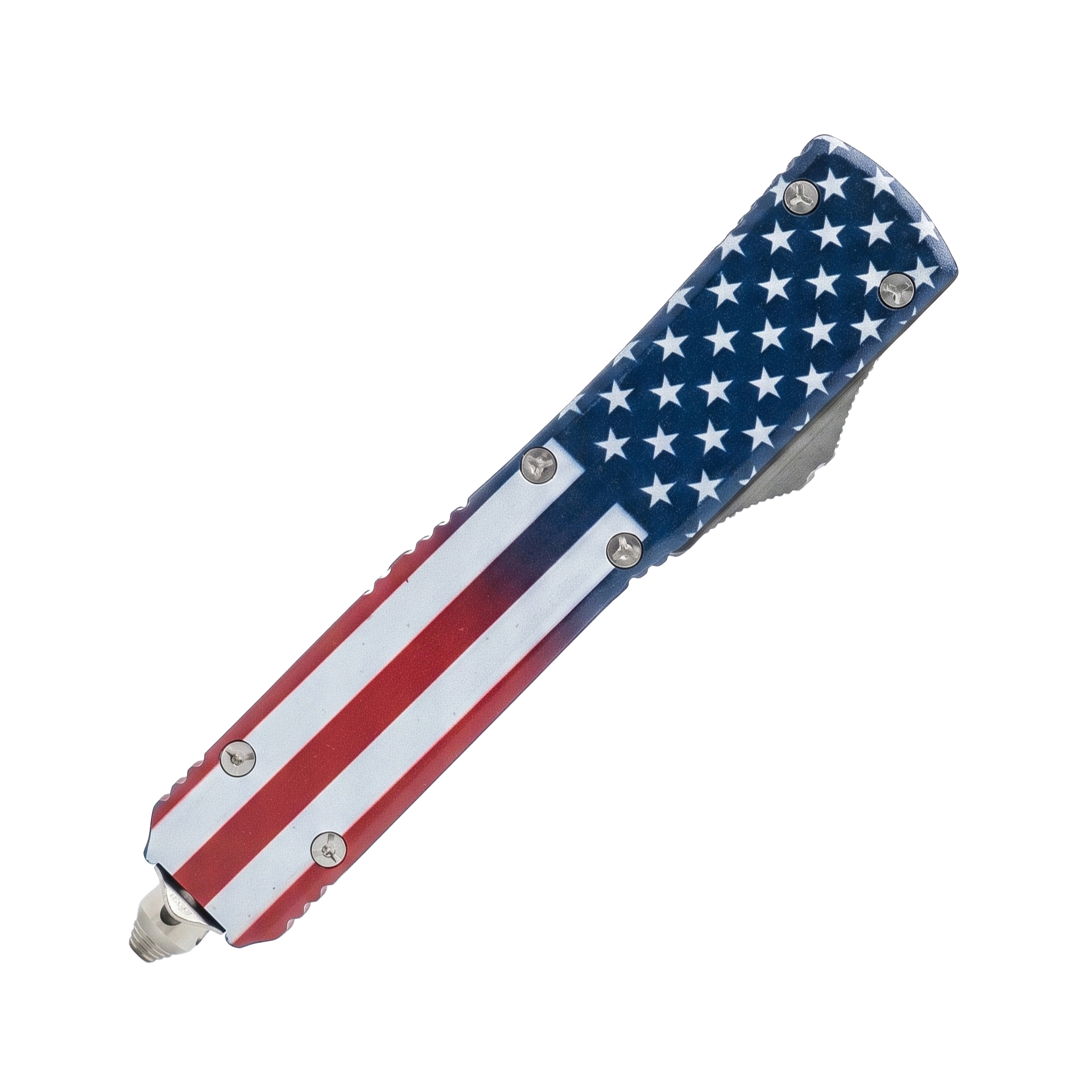 8.5" Automatic OTF American Flag Knife with Tanto Blade - Image 4