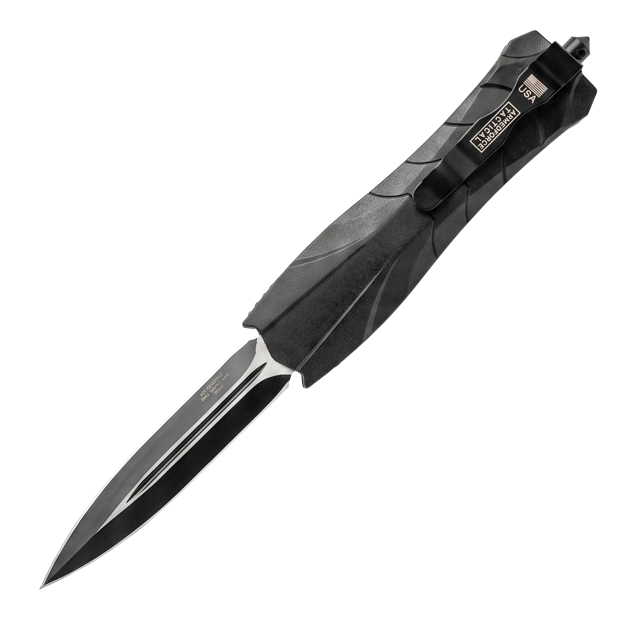 9" ABS Automatic OTF Knife with Dagger Blade - Image 4