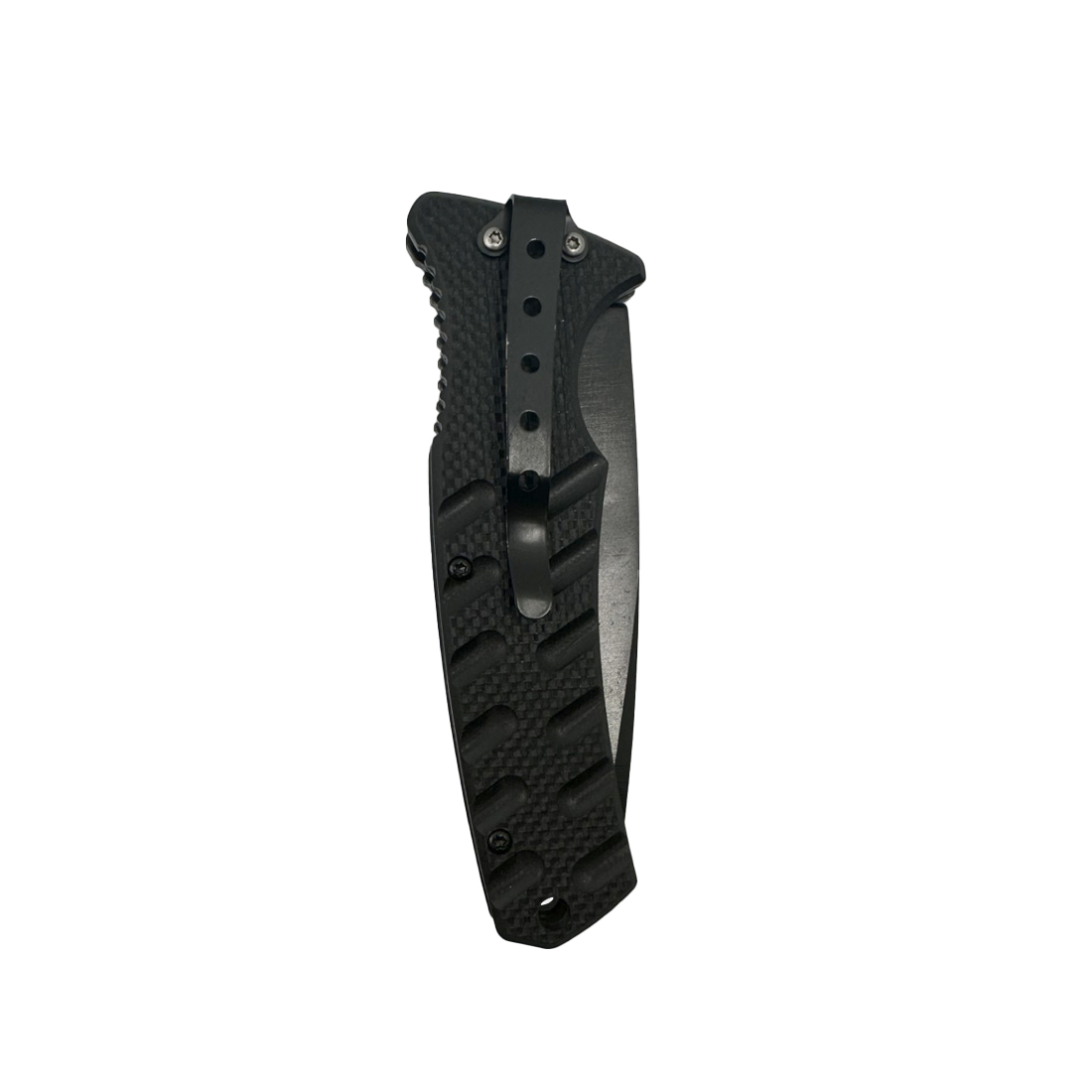 4.75" Spring Assisted Automatic Knife W/ Drop Point Blade - Image 2