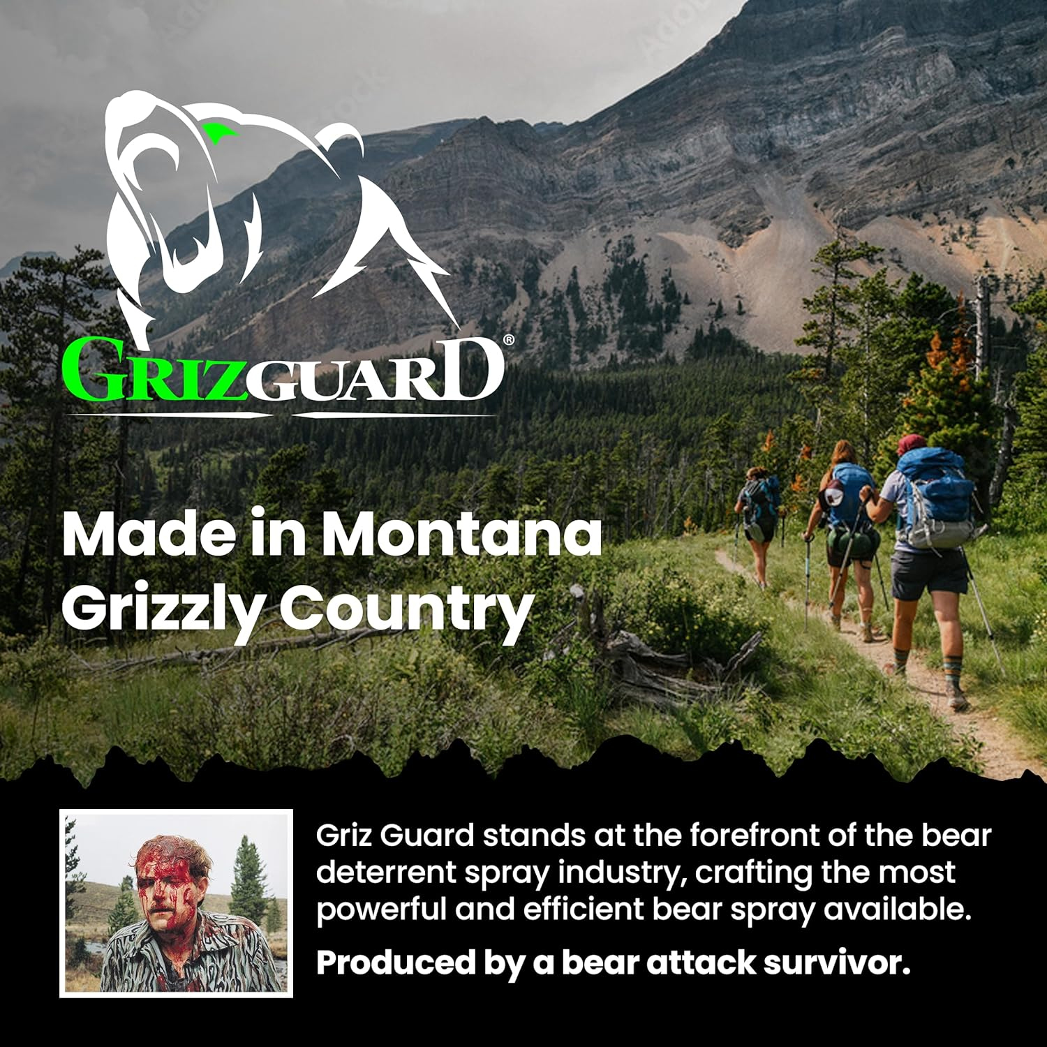 Griz Guard Bear Spray Fogger 7.9 oz w/Holster - Image 4