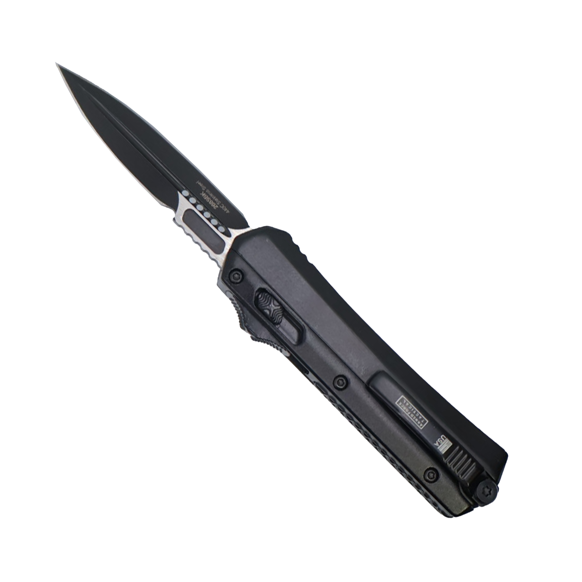 6.75" Automatic OTF Dagger Blade Knife with Tri-Sided Switch - Image 4