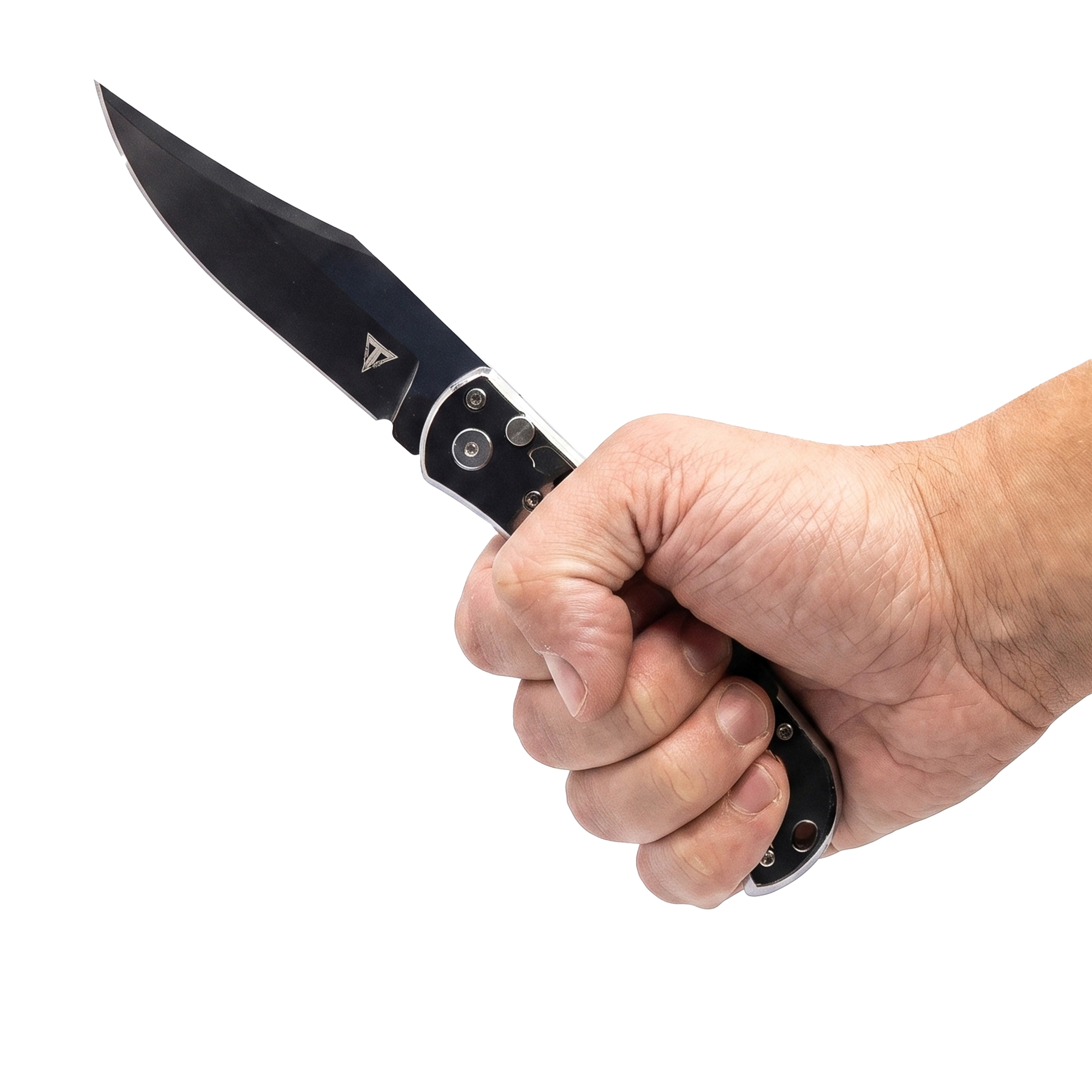 8.25" Automatic Spring Assisted Knife with Axis Lock and Clip Point Blade - Image 3
