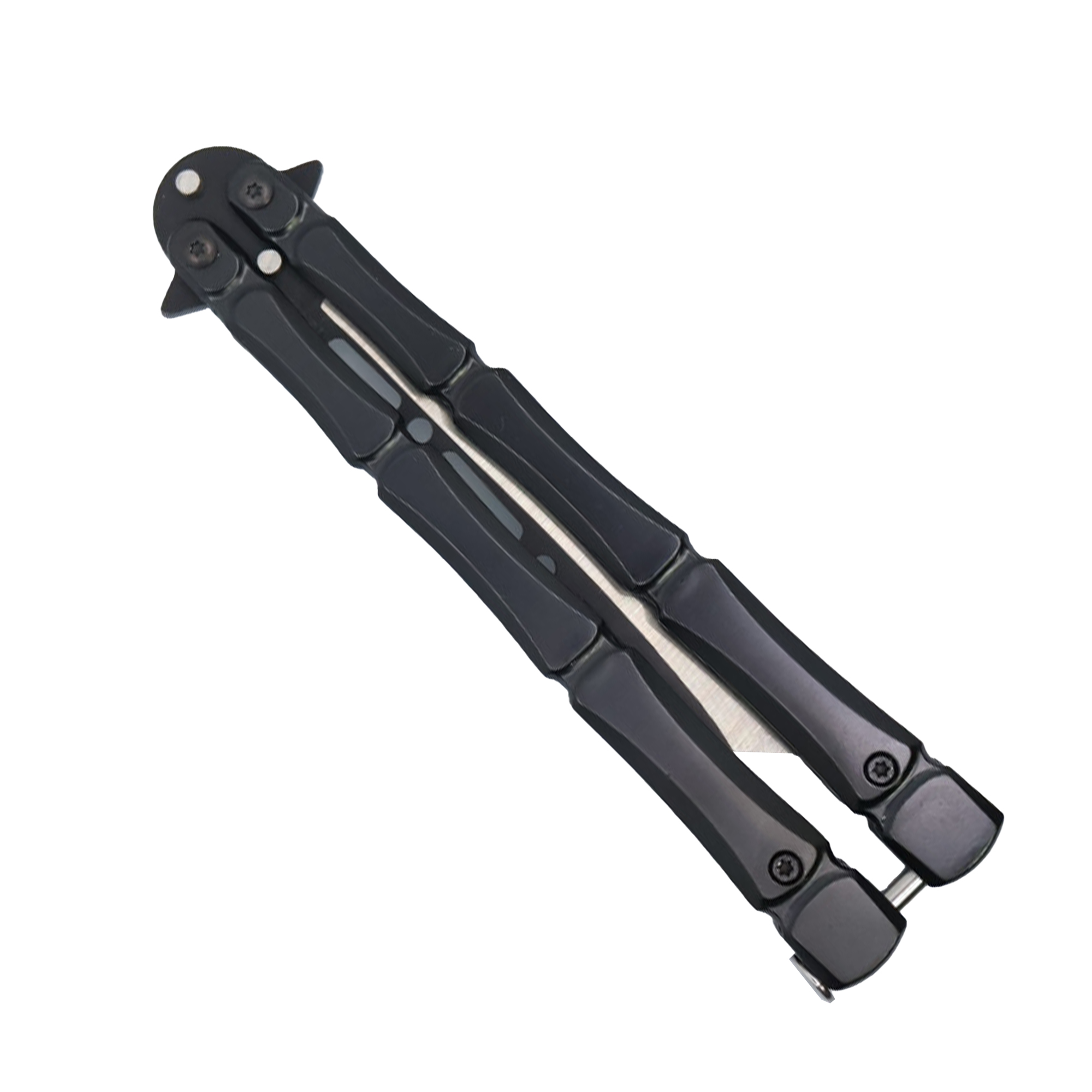 9.25" Bones Butterfly Knife with Cleaver Blade - Image 2