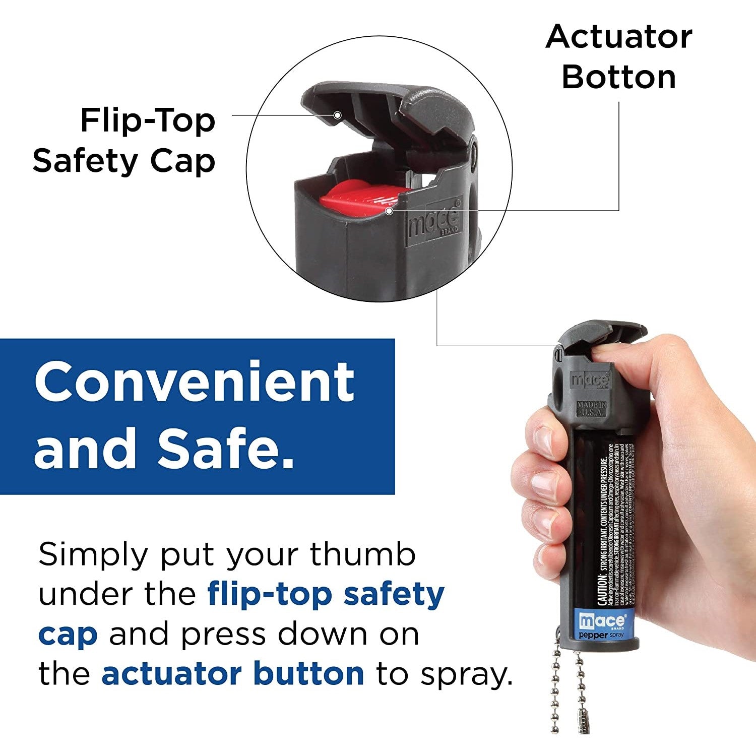 Mace 3-in-1 Flip Top Pepper Spray 18g - Image 4