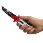 9" Spring Assisted Anime Knife with Tanto Blade