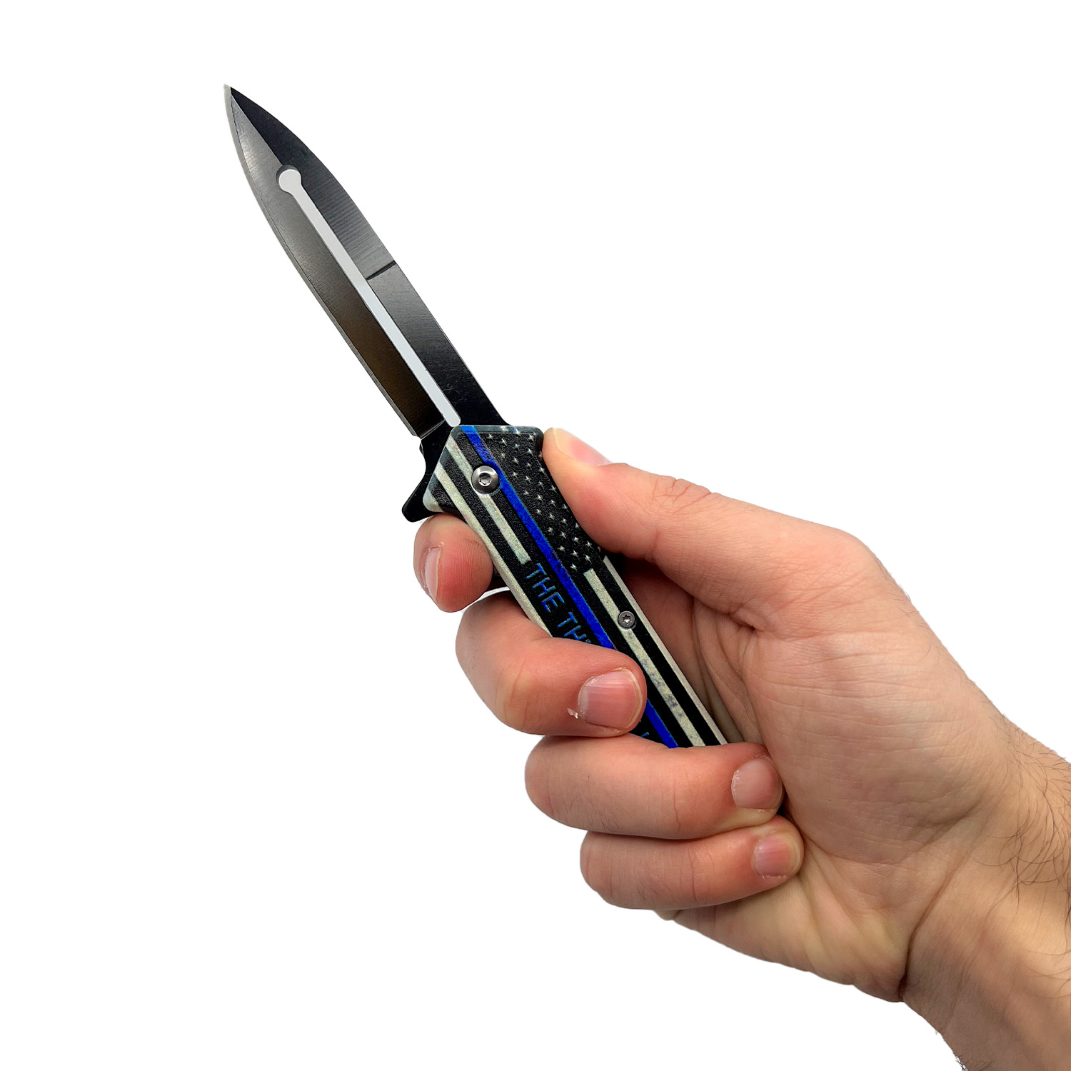 Stiletto Spring Assisted Steel Folding Knife - Image 3