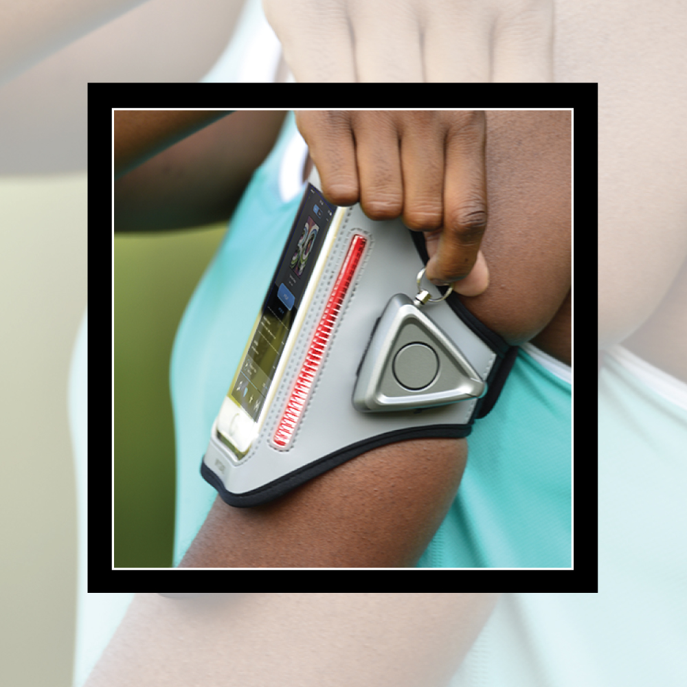 MYGUARD SPORT LED Armband & Safety Alarm w/Phone Holder - Image 5