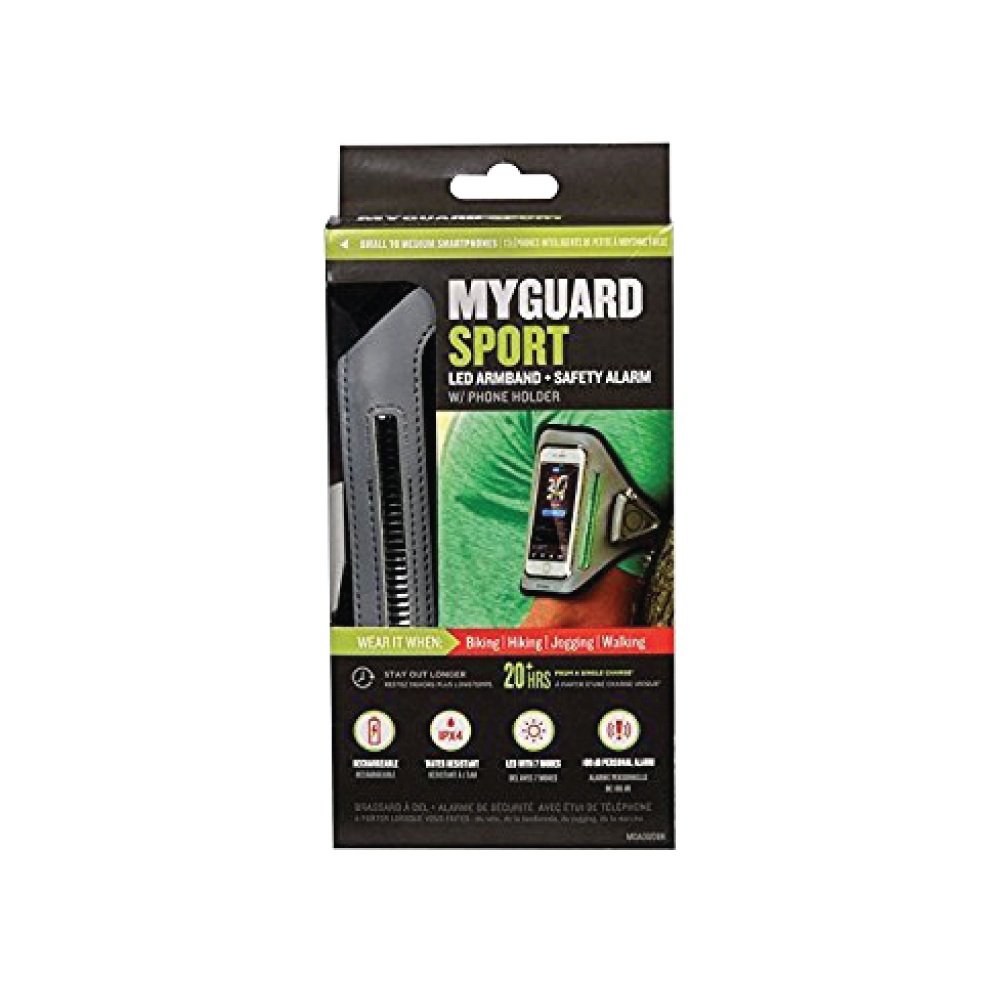MYGUARD SPORT LED Armband & Safety Alarm w/Phone Holder - Image 3