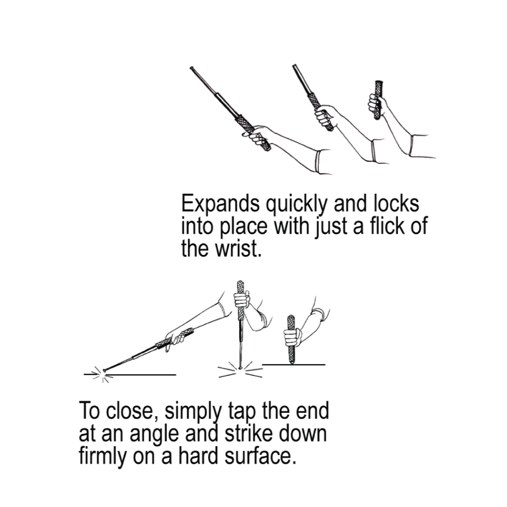 16" Expandable Steel Baton - Image 7