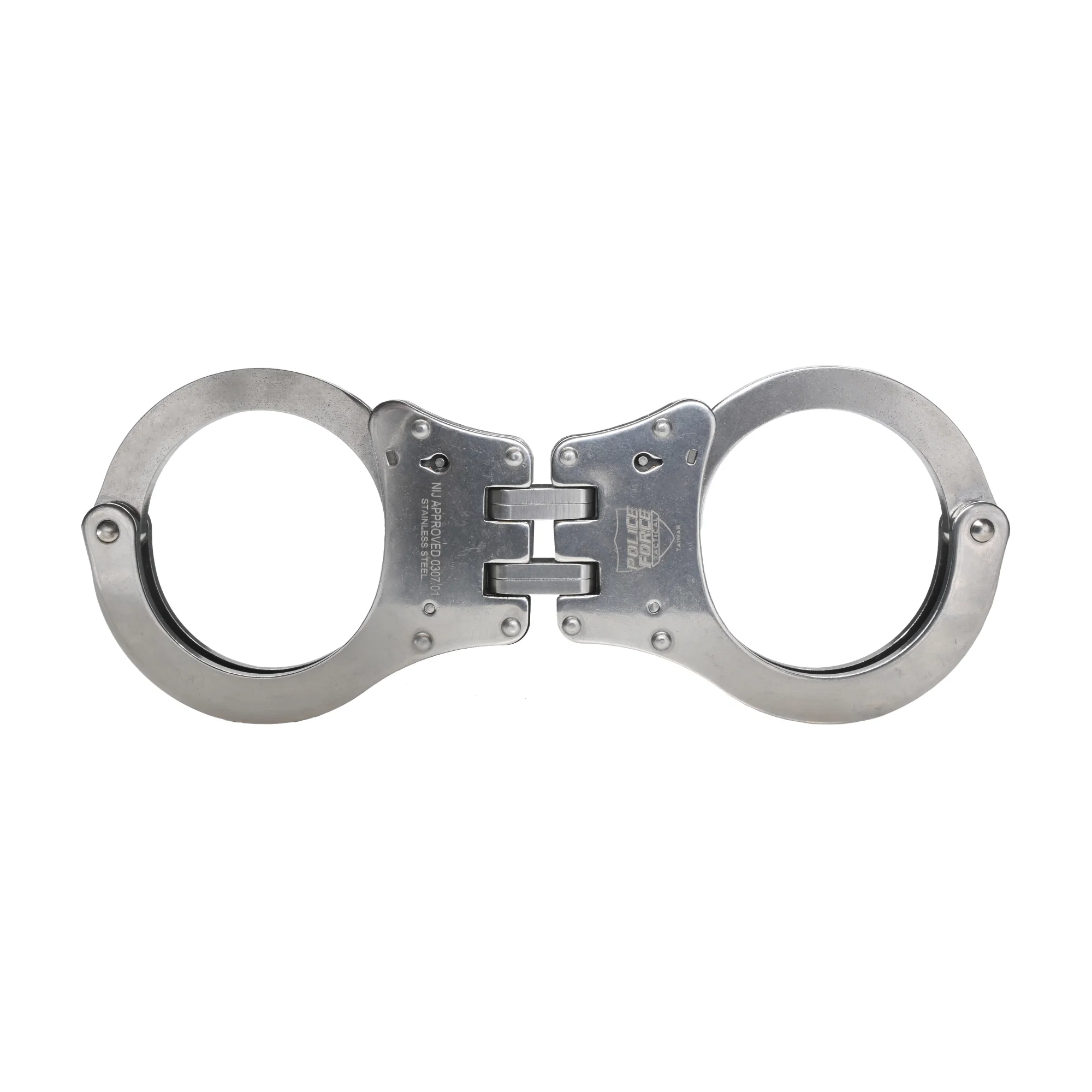 Hinged Stainless Steel NIJ Handcuffs - Image 3
