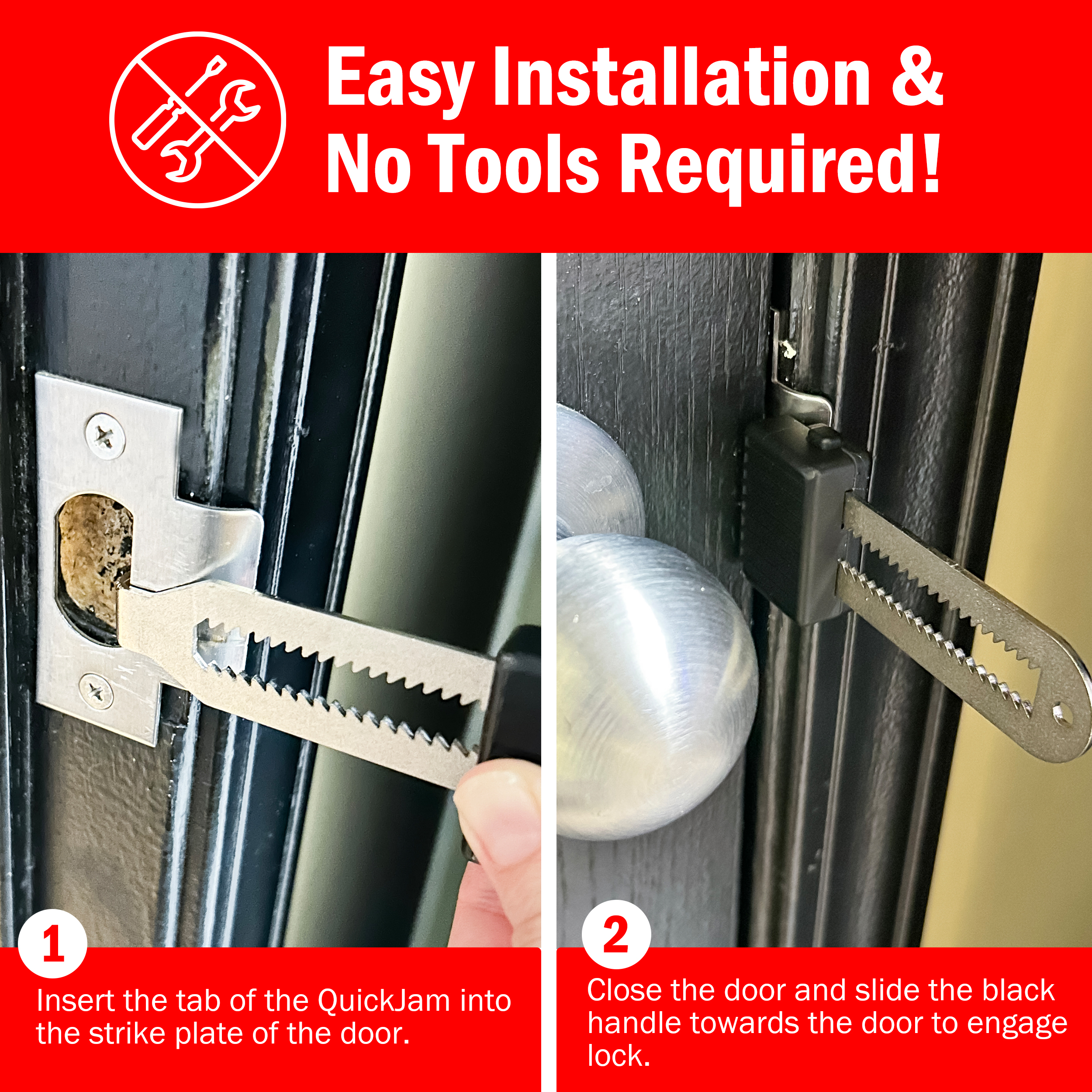 QuickJam Universal Portable Door Blocker - Image 2