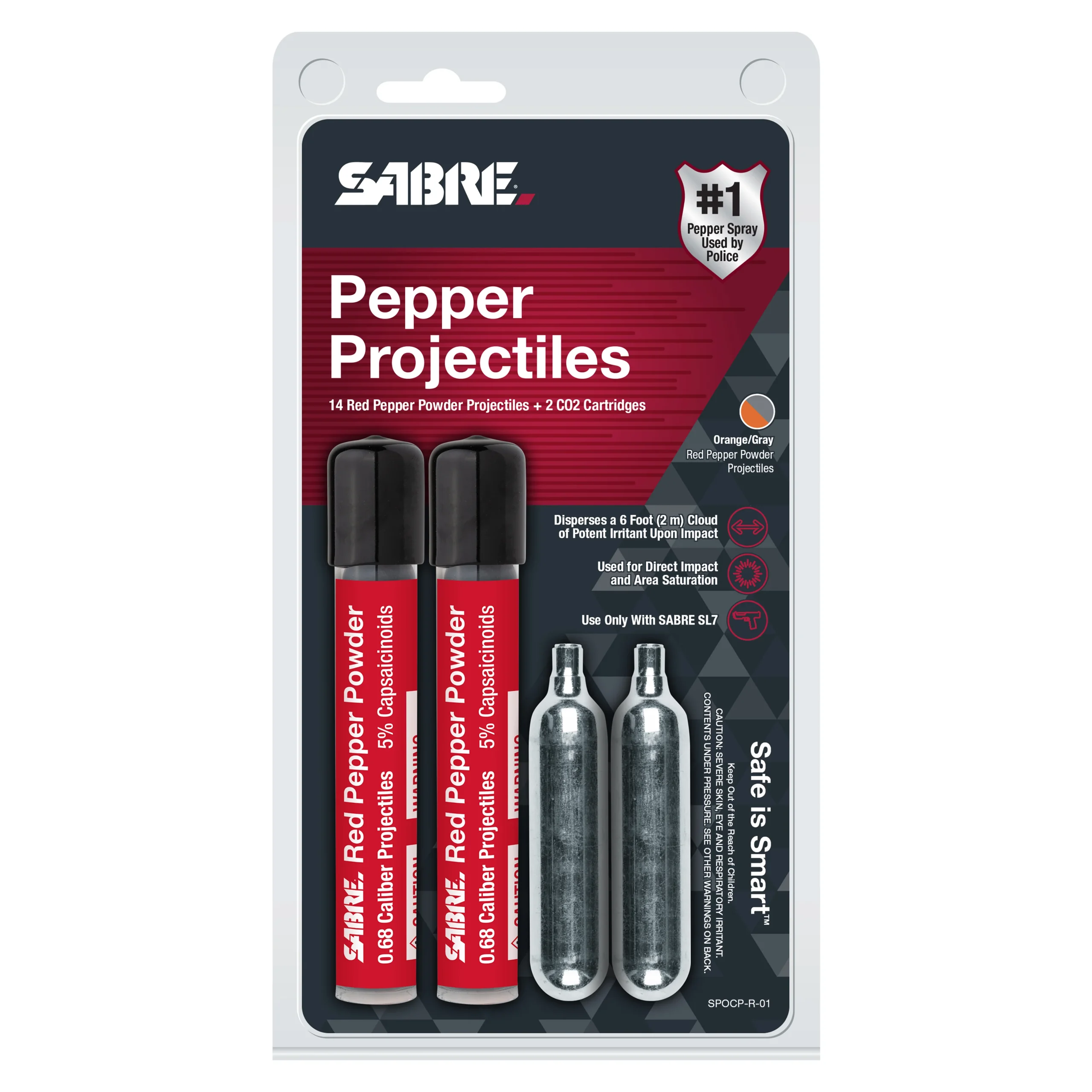 14 Live 0.68 Cal Projectiles + 2 CO2 Cartridges - Image 3