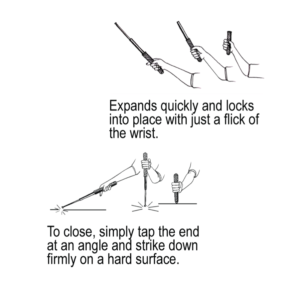 21" Expandable Steel Baton - Image 5