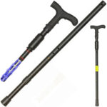 ZAP Covert Cane Disguised Stun Gun Walking Cane with Flashlight