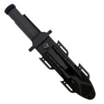 12.5" Fixed Blade Survival Knife with Sheath, Fire Starter, & Sharpening Rod