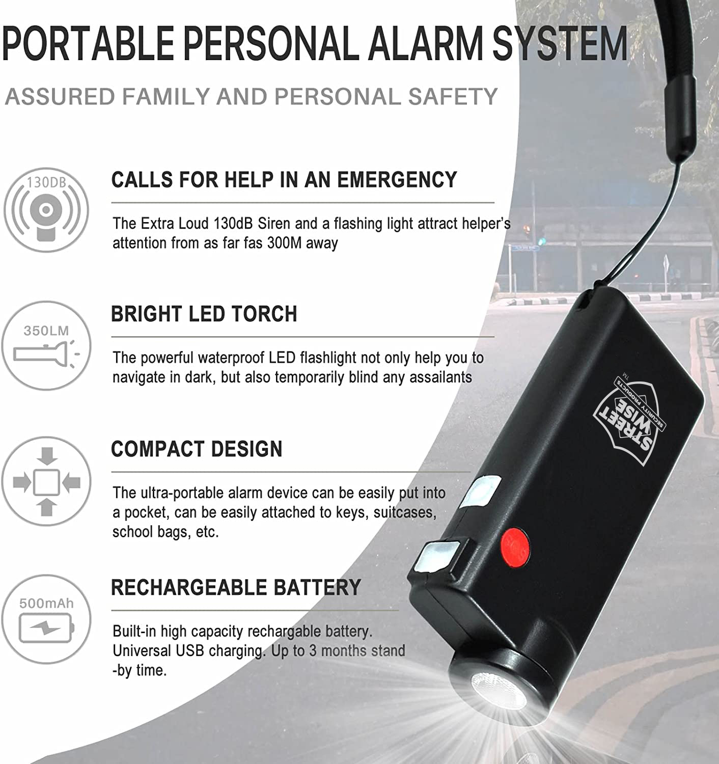 Knight Light Alarm & Flashlight - Image 4